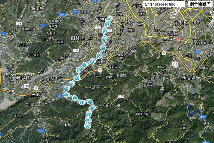 GPS軌跡圖