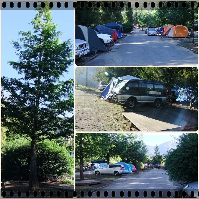 露營區的一景我們的鄰居是六、日在武荖坑露營一起遇到，沒想到現在又遇到而且還在旁邊，真是太巧合了!!! 聽說也是暑假帶小孩出來玩玩的