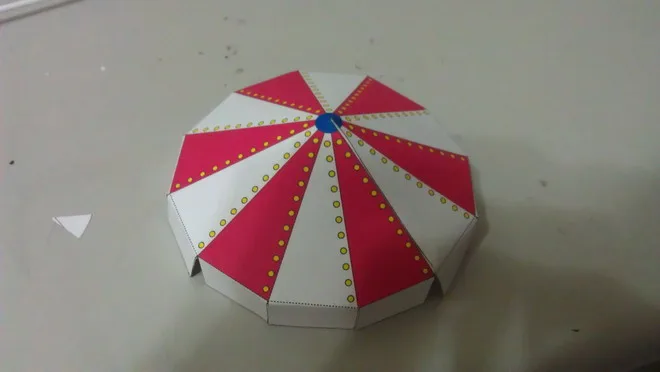 1.先製作最上面的頂棚