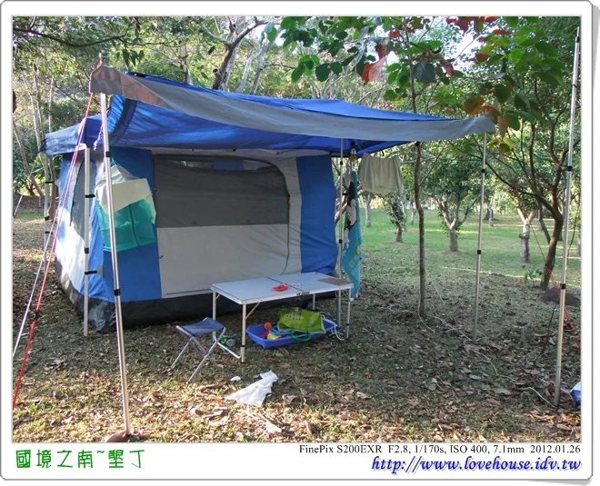 我們住了四個晚上的墾丁保力農場～我們的露營區