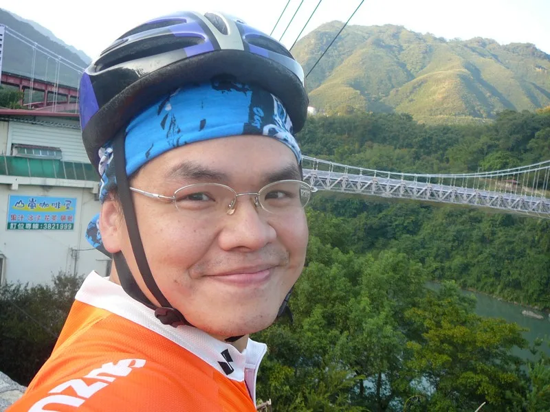 開心～看到復興橋 ＠06：33 AM過了這裡，就很不自量力的