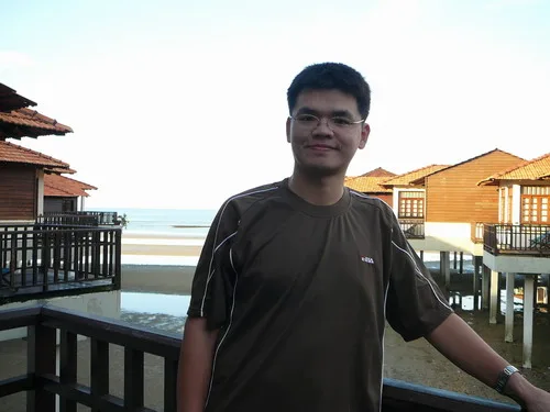3.我們房間的陽台也可以看到大片的海洋~雖然一早是退潮，但也挻讓人神情氣爽的