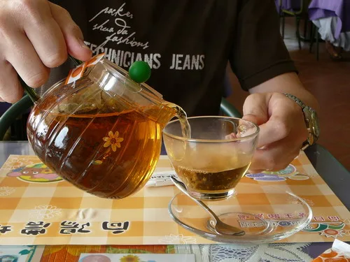 向日葵花茶~看起來就覺得不錯喝